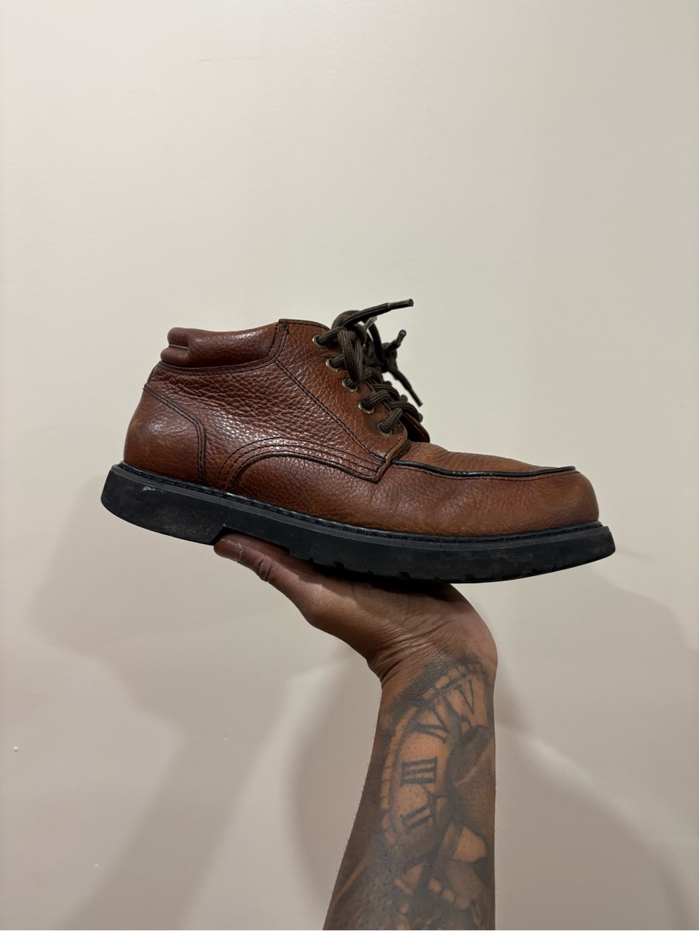 Vintage Leather Chunky Oxfords